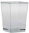 CUBIC PLASTIC GLASS 120ML BAG OF 100 PCS 