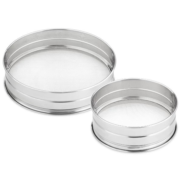 TAMIS CORPS EN INOX 21CM FARINE EXTRA FIN