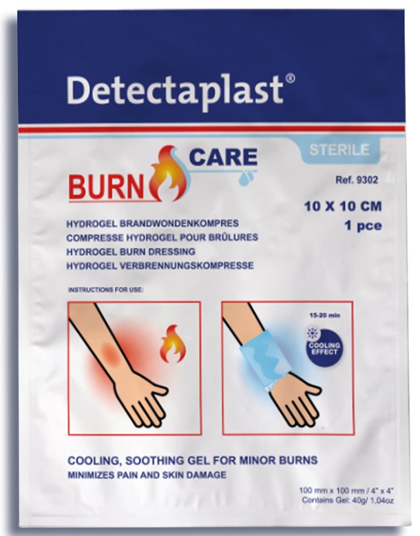 DETECTAPLAST COMPRESSE BRÛLURE 10X10CM