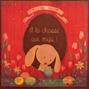 061144 PCB FEUILLES IMPR. A LA CHASSE CARTES CARRÉES 11,95 CM ET SACHETS 24PCES ***S/CD***