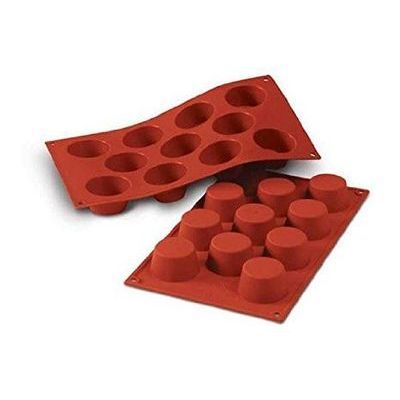 SILIKOMART SF022 MOULE 11 MINI MUFFINS Ø51 H 28MM 50ML ANTI-ADHESIF GN1/3 -50° À 250°