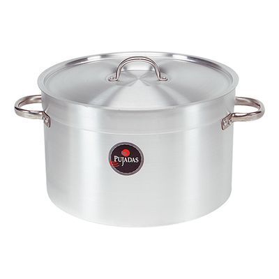 PUJADAS MARMITE ALU BASSE 35CM  20L A/COUVERCLE