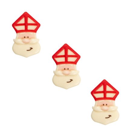 2036737 PLAQUETTE VISAGE RELIEF SAINT NICOLAS CHOCOLAT 45X 120 PIÈCES