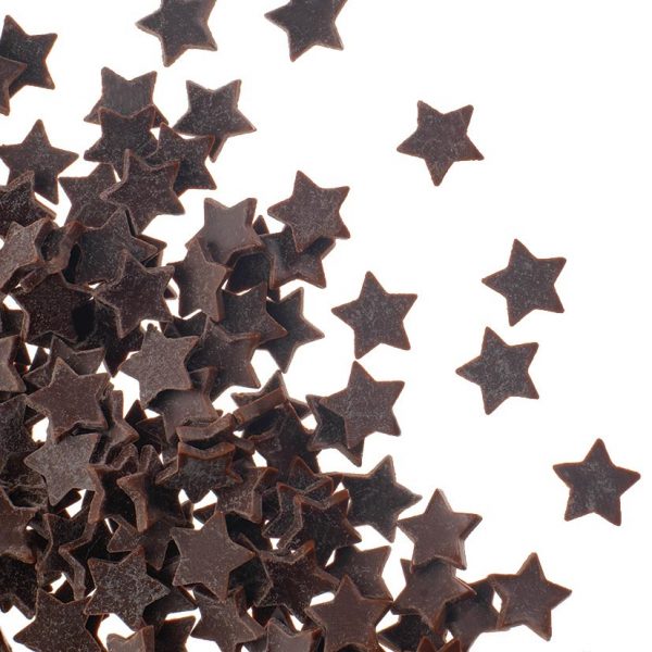 045670 PCB DARK CHOCOLATE STARS 9 MM 200 G ***S/CD***