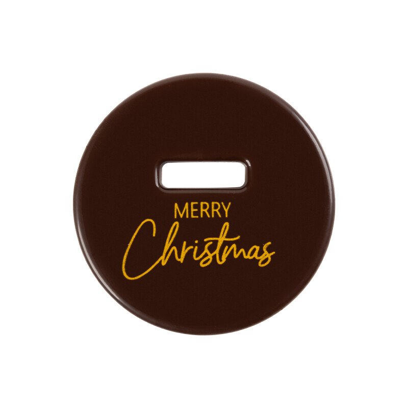 2015593 SPHÈRE AVEC FENTE MERRY CHRISTMAS 5,5CM 55PCS ***S/CDE***