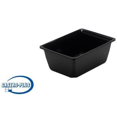 RECTANGULAR SALAD BOWL 1.0 KG BLACK 21.5 X 15.5 X 8.5 CM