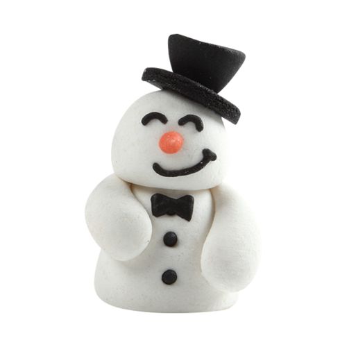 1014360 SNOWMAN MARZIPAN HAT DIA40MM 42PCS=BOX ***S/CD***