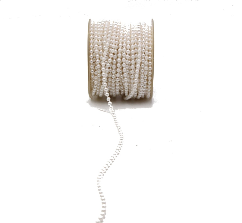 SPOOL OF BEADS (ZARA) 20M SPOOL WHITE Ø4MM FOST+ INCLUDED