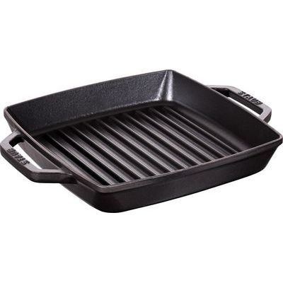 STAUB GRILL HANDGREPEN 28X28CM ZWART