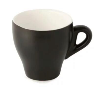 INSPIRE TASSE CAPPUCINO NOIR MAT 9XH9CM-260ML INTERIEUR CREME