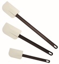 MATFER SPATEL ELVEO EXOGLASS 35CM 260° BESTENDIG ZWART HANDVAT