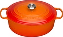 LE CREUSET OVAAL SUDDERPOT 31 CM VULKANISCH 6,3L 6P HANDTEKENING