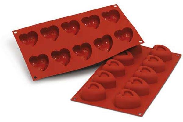 SILIKOMART SF088 VORM 10 MEDIUM HARTEN RELIËF 49X54 HT 28MM 45ML ANTI-AANBAK GN1/3 -50° TOT 250