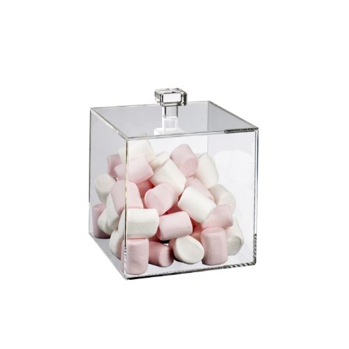 PMMA PLEXI CUBE WITH LID 15X15CM 6PCS 