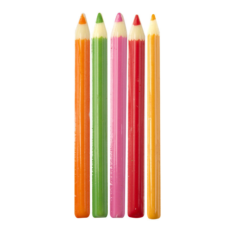 2067242 CRAYONS COLORÉ EN CHOCOLAT 8X0,6CM 300 PCES ***S/CD***