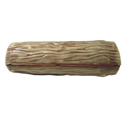 H013 MOULE BUCHE 19CM CHOCOLAT POLYCARBONATE