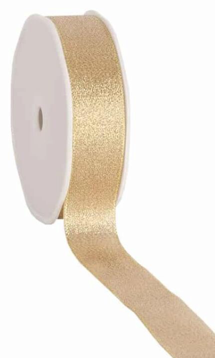 RUBAN OR BRILLANT 25MM  20M 