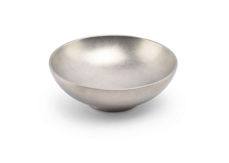 F2D VINTAGE ZILVEREN DUBBELWANDIGE KOM KOM 20XH7CM