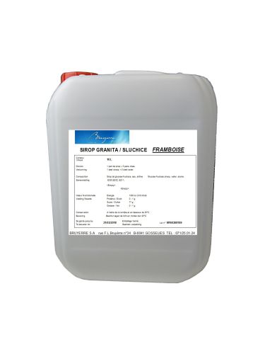 DOUCY RASPBERRY GRANITA SYRUP 10L