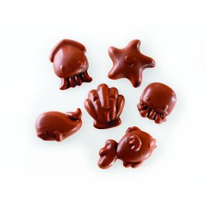 074328 PCB KAWAÏ FRYING MOLDS FOR 480 PIECES 6DESIGNS P. 0.8 CM 12PCES ***S/CD***