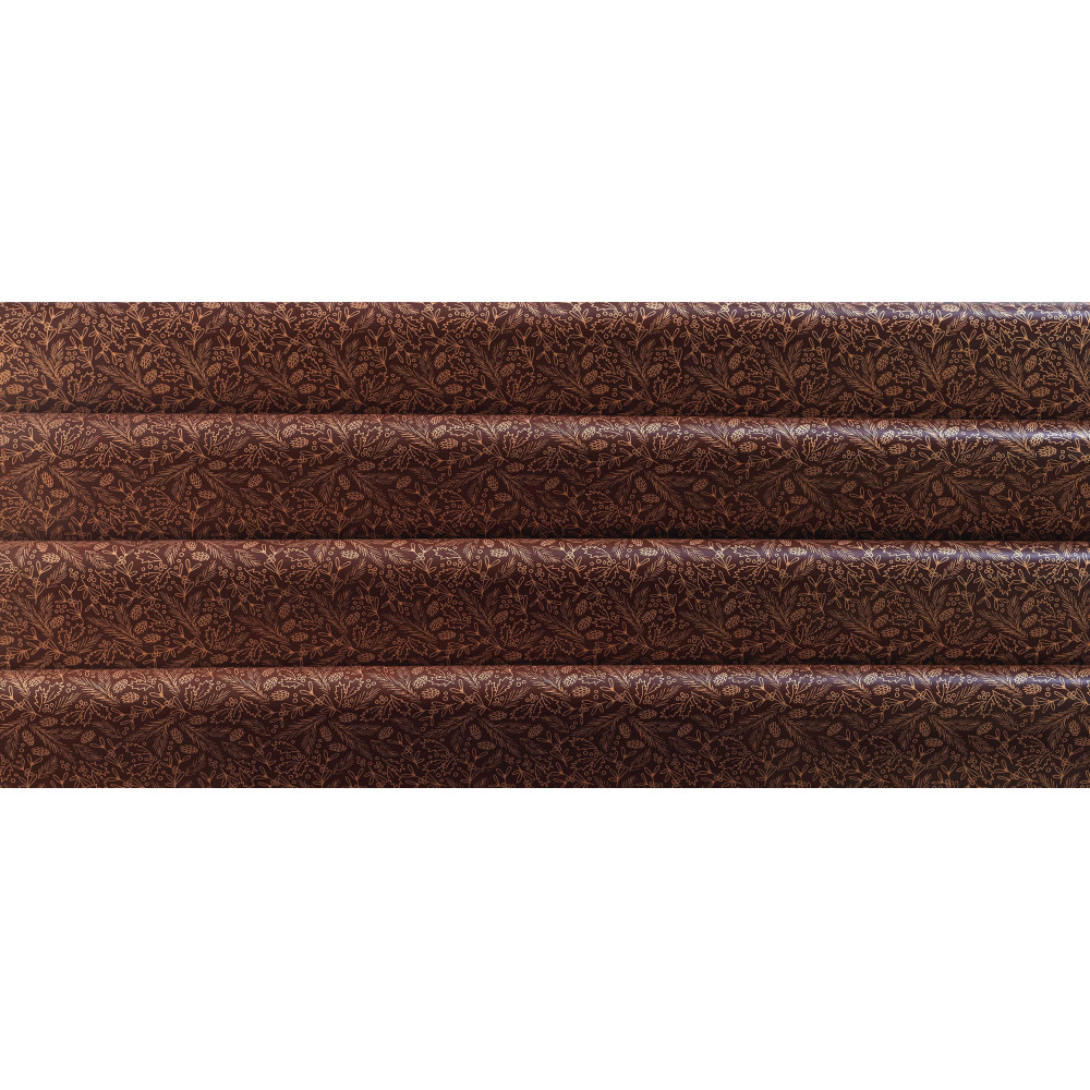 088020 PCB FEUILLES IMPRIMÉES FORÊT HIVERNALE 40X25CM 17PCS ***S/CDE***