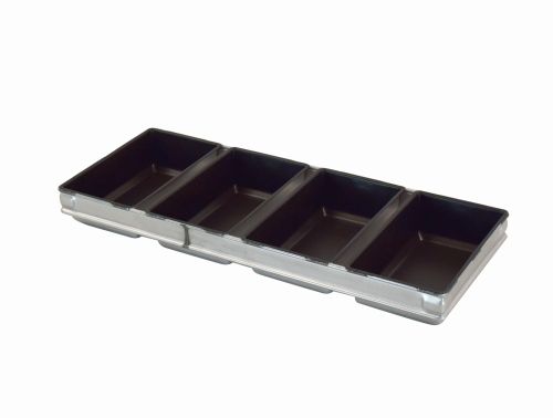 ASSEMBLAGE 4 PLATINES A PAIN 21X12CM HT 6CM TEFLONNEE POUR FOUR A SOLE 57.3CM