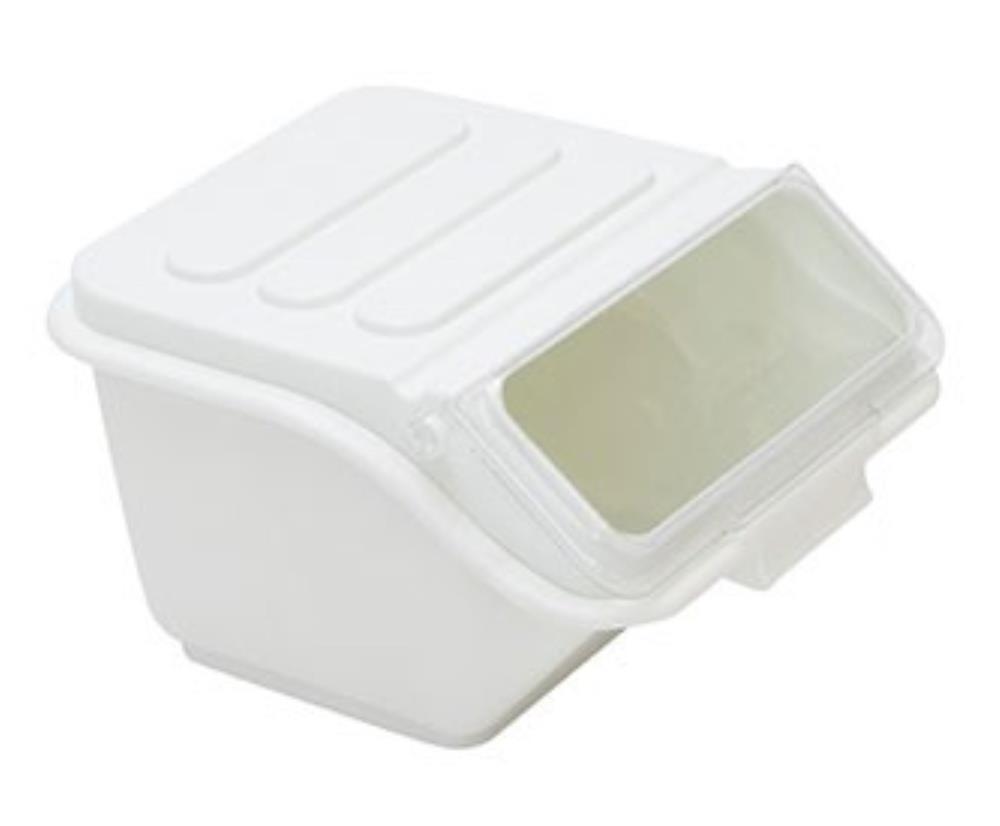 10L WITTE INGREDIËNTENBAK BPA-VRIJ MET DEKSEL