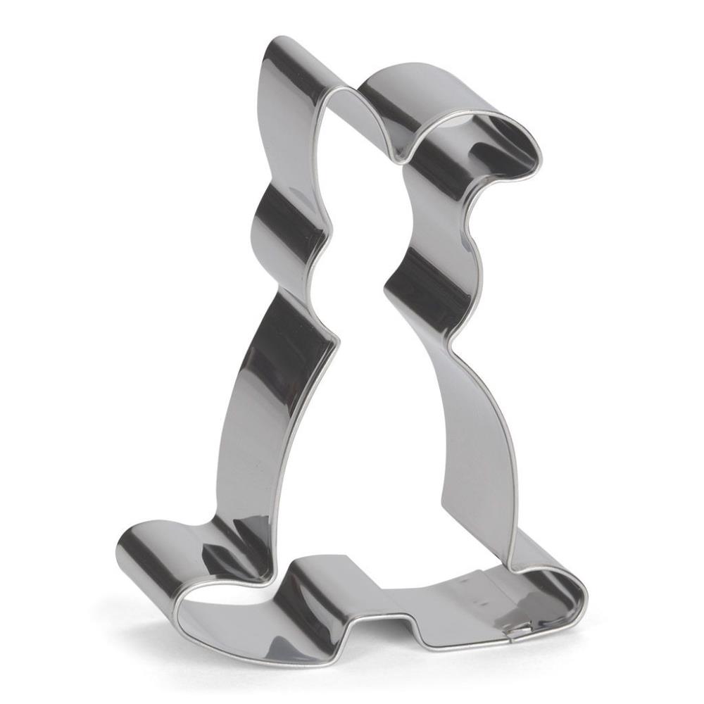 STAINLESS STEEL COOKIE CUTTER STANDING RABBIT 80MM