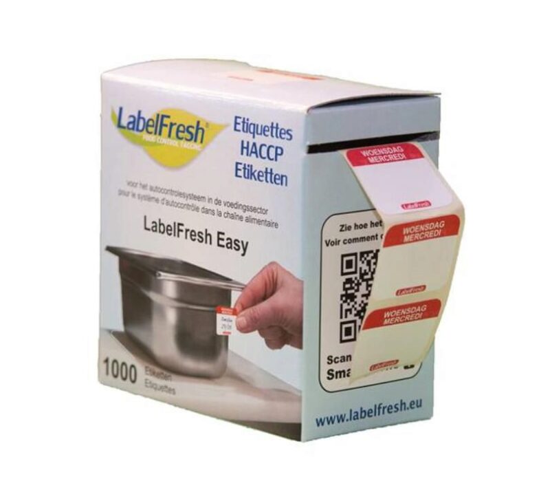 LABELFRESH *EASY* 1000 ETIQUETTES 30 X 25 MM  "MERCREDI"