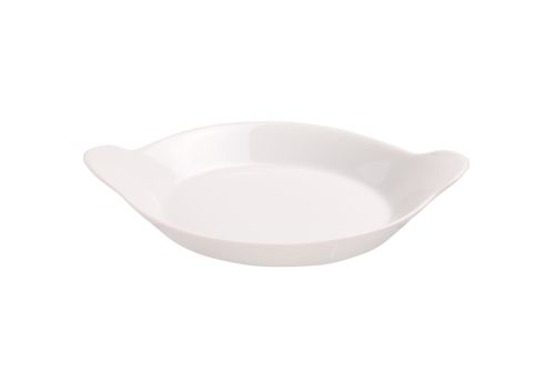 C&T PLAT A OEUFS 18XH3CM PORCELAINE BLANCHE