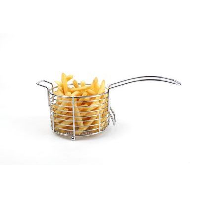BONBISTRO ROUND FRIES BASKET 7XH11CM CHROME