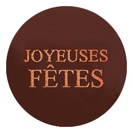060473 PCB RONDS CN JOYEUSES FÊTES Ø 2 CM 176PCES
