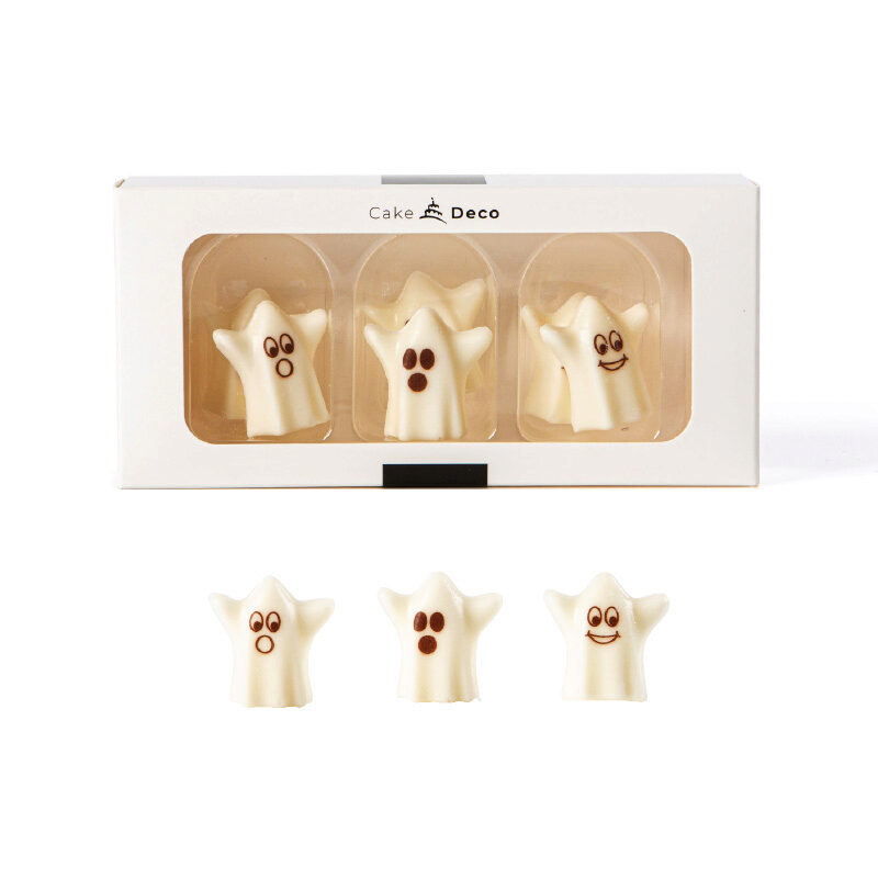 2039602 3D CHOCOLATE GHOST 38MM 6 PCS