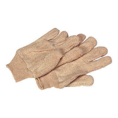 PAIR OF SHORT COTTON GLOVES WITH KNITTED CUFFLING FOR DEMOLD
