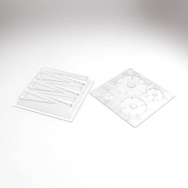 PCB Dennenhouten mallen voor 6 stuks ø 9 cm H. 13 cm 8 stuks ***s/cd***