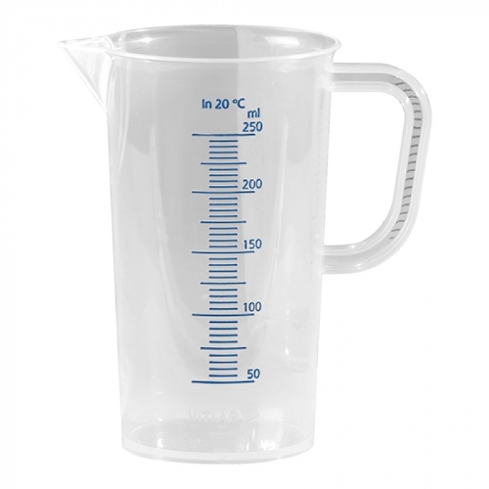 100ML BLAUW GEGRADUEERDE THERMOMETER MET GESLOTEN HANDGREEP