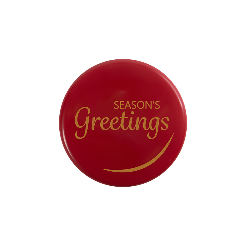 2015864 SEASON S GREETINGS PLATE 3.8CM 120PCS***S/CD***