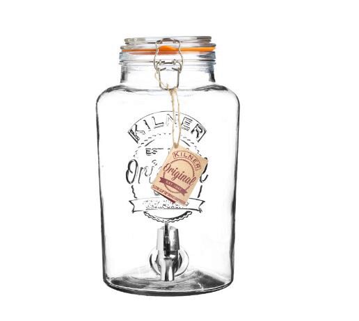 KILNER 5L GLAZEN DRANKENDISPENSER MET KRAAN