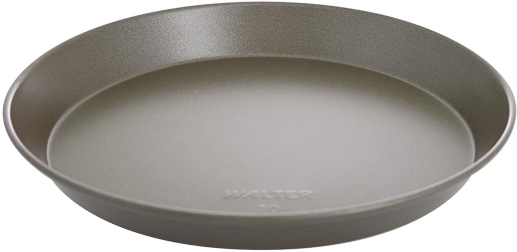 RONDE BAKVORM Ø26 CM, STAALPLAAT MET ANTIAANBAKLAAG, RECHTE RAND 3,5 CM