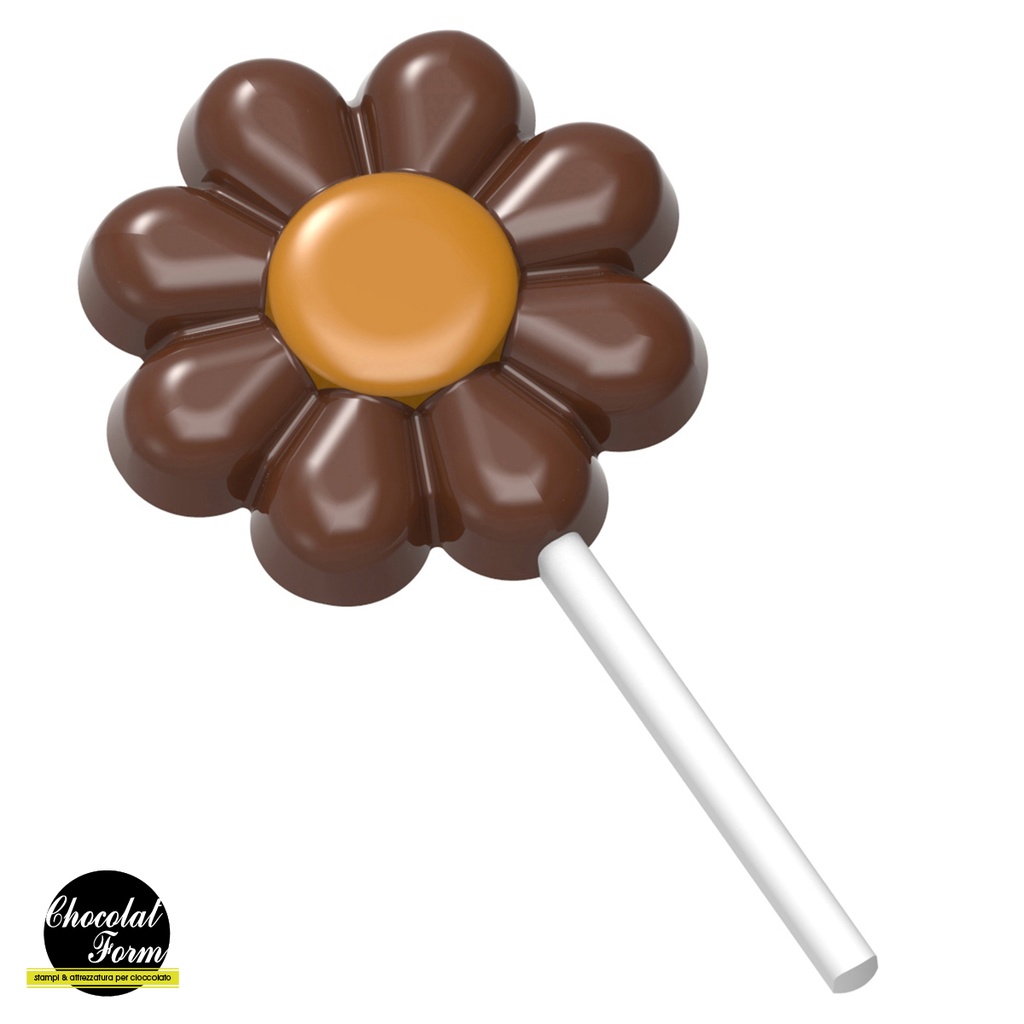 CHOCOLATE MOLD LOLLIPOP FLOWER CF0241 13.5X27.5CM * 1X4 *22GR