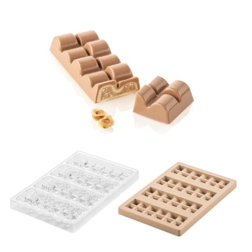 SILIKOMART TRITAN PRALINE MOLD CH023 SINFONIA KIT T 15X5XH2CM + ICH023 SILICONE MOLD