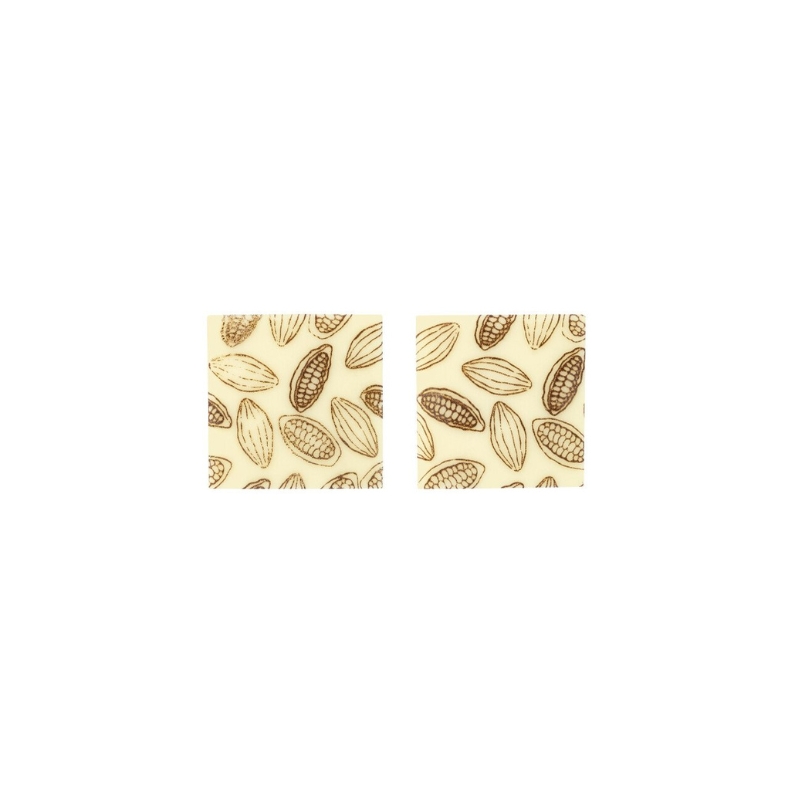 *FF*2034412 CARRÉ FÈVE DE CACAO 3X3 CM 220PCS ***S/CDE***