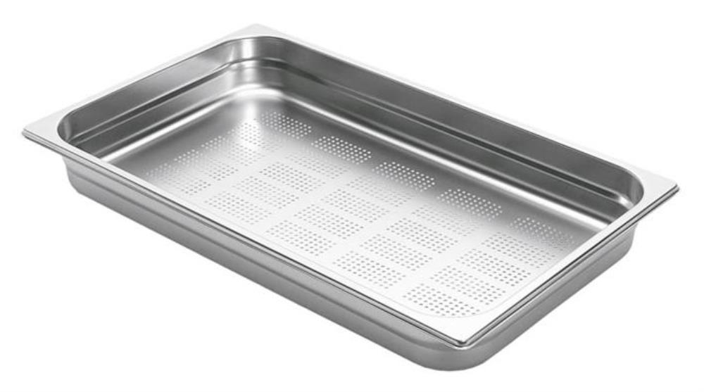 PREMIUM LINE BAK GN1/1-H6.5CM-9.0L GEPERFOREERD ROESTVRIJ STAAL