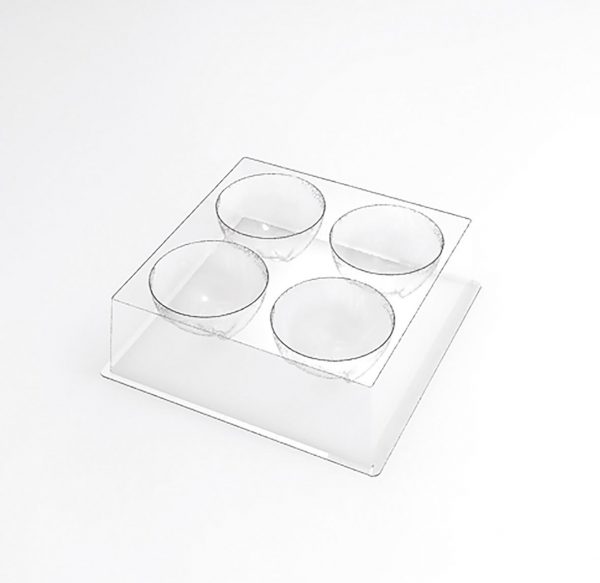 070525 PCB MOULDS ENTREMETS IND SANTA CHRISTMAS HAT FOR 120 PIECES Ø 7 CM 30PCES ***ON ORDER***