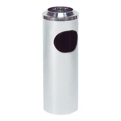 20CM HIGH STAINLESS STEEL ASHTRAY/PAPER BIN