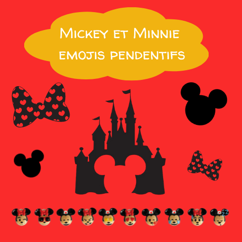 PORSELEINEN BONEN 100STKS ""MICKEY EN MINNIE EMOJI'S" ***NIEUW 2025***