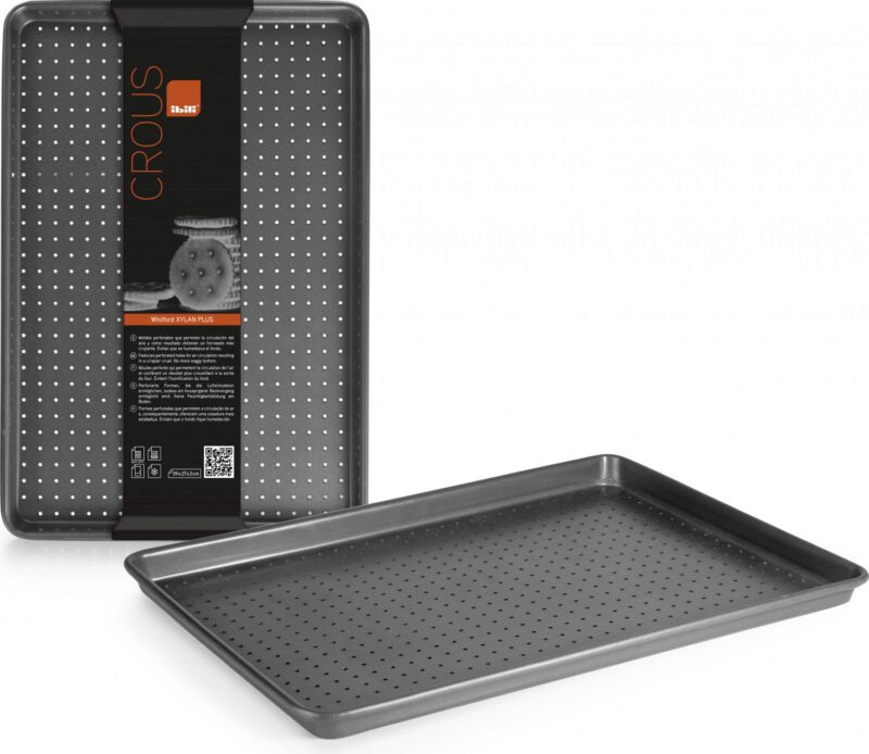 IBILI "CROUS" PLATINA 39X27XH2CM GEPERFOREERD