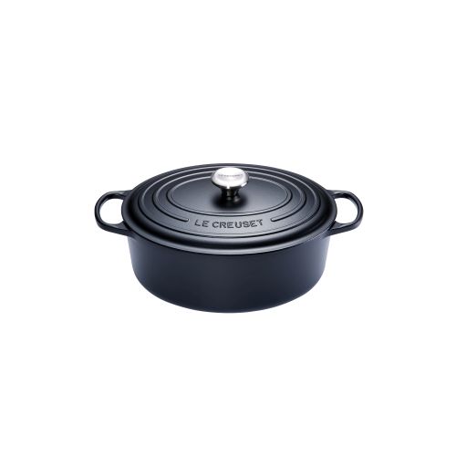 *FDS*LE CREUSET COCOTTE OVALE 29CM NOIRE 4.7L  6PSIGNATURE