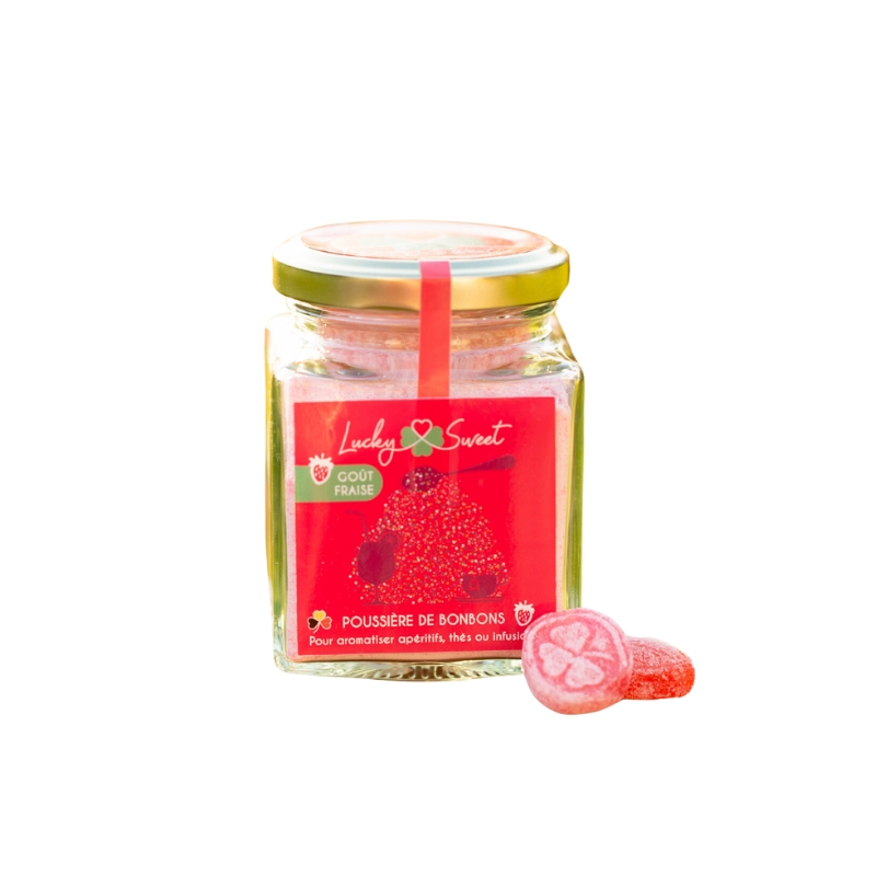 *FDS*BONBON LUCKY SWEET POUSSIERE DE FRAISE 150GR