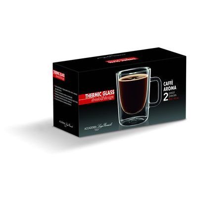 LUIGI BORMIOLI SET VAN 2 "CAFE AROMA" GLAZEN 30CL DUBBELWANDIG